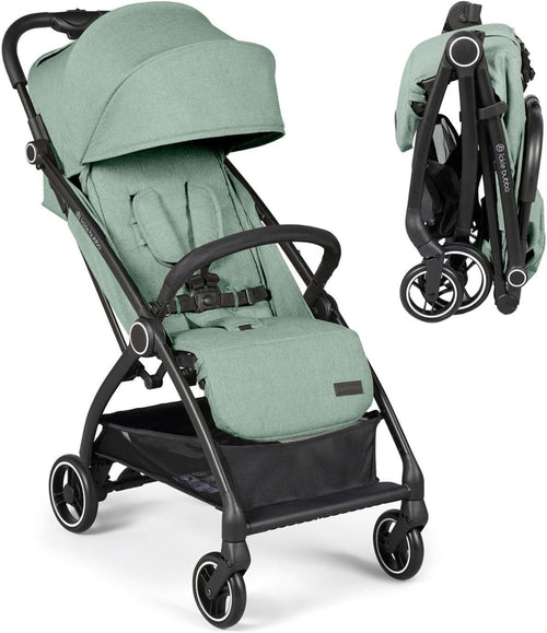 Feather - Light Baby Stroller Auto - Fold From Birth to 22kg Sage Green - Kwikley