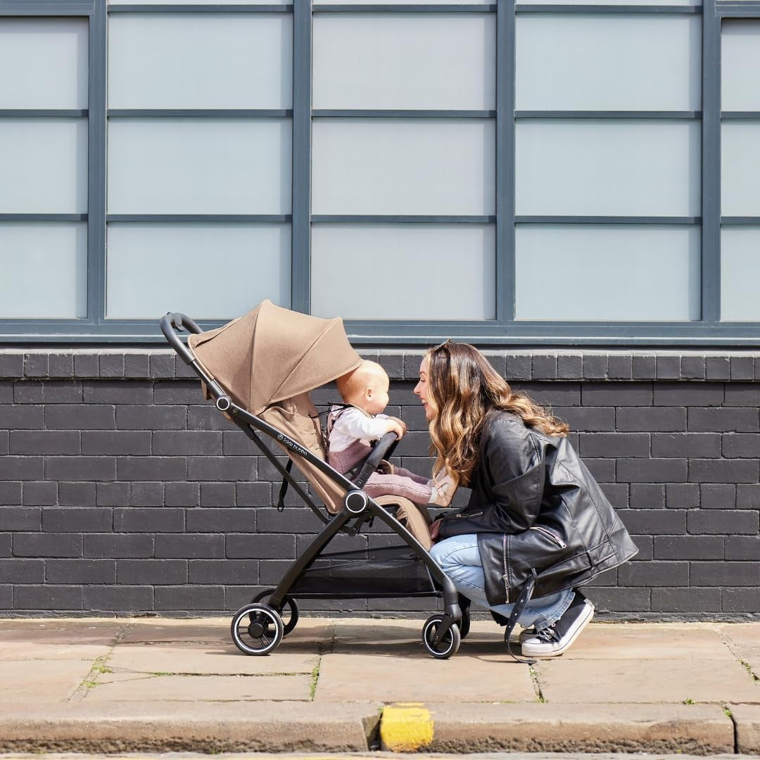 Feather - Light Baby Stroller Auto - Fold From Birth to 22kg Sage Green - Kwikley