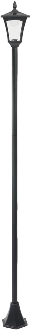 Festive Lights 7ft Solar Victorian Lamp Post Warm White Dual Brightness - Kwikley