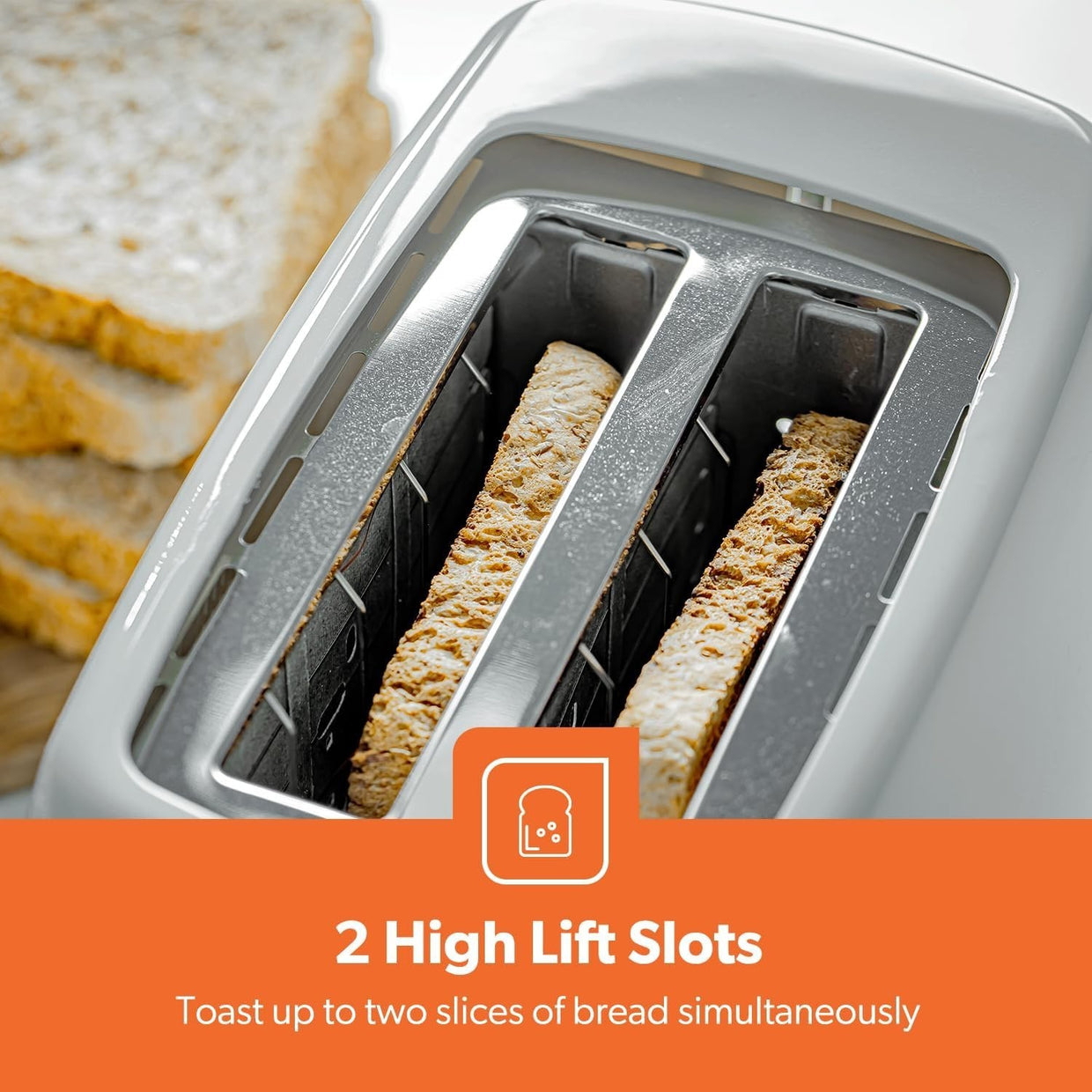 Filter Coffee Maker & 2 - Slice Toaster Set White | 1.5L Brewer | 650W Toaster - Kwikley
