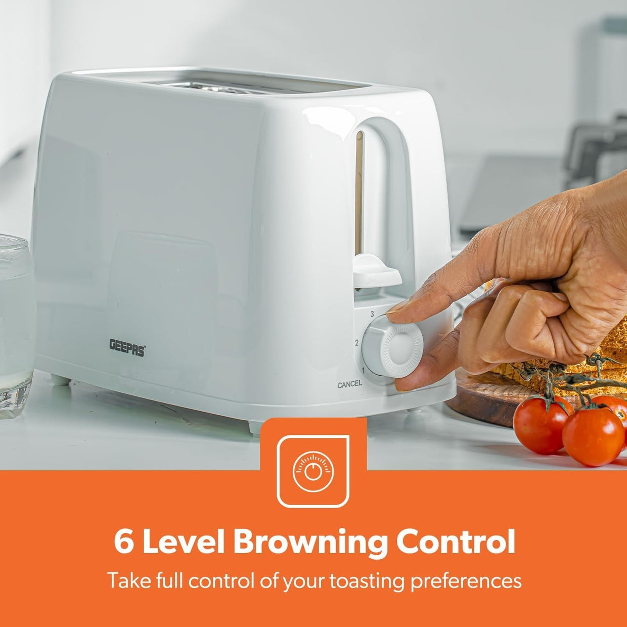 Filter Coffee Maker & 2 - Slice Toaster Set White | 1.5L Brewer | 650W Toaster - Kwikley
