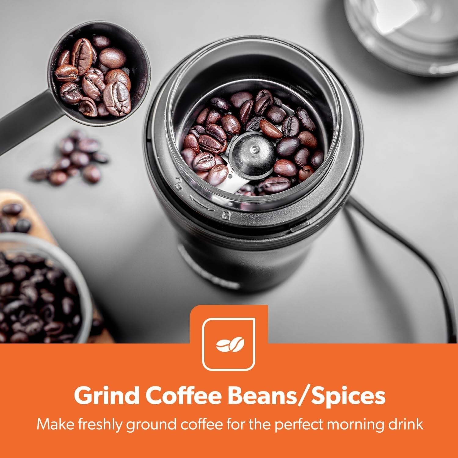 Filter Coffee Maker 750ml with Grinder Combo | 600W Fast Brew | Keep Warm - Kwikley