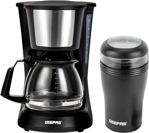 Filter Coffee Maker 750ml with Grinder Combo | 600W Fast Brew | Keep Warm - Kwikley
