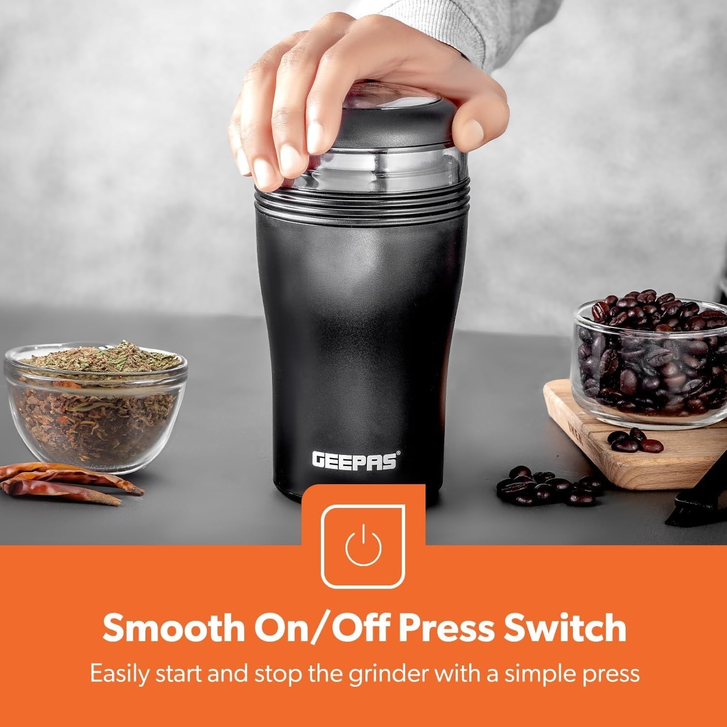 Filter Coffee Maker 750ml with Grinder Combo | 600W Fast Brew | Keep Warm - Kwikley