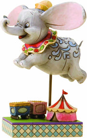 Flying Elephant Figurine Hand Painted Ornament Circus Display Collectable 11.5cm - Kwikley