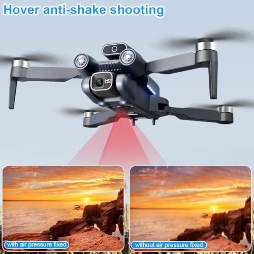 Foldable 1080P Mini Drone Toy with Brushless Motor & 2 Batteries - Kwikley