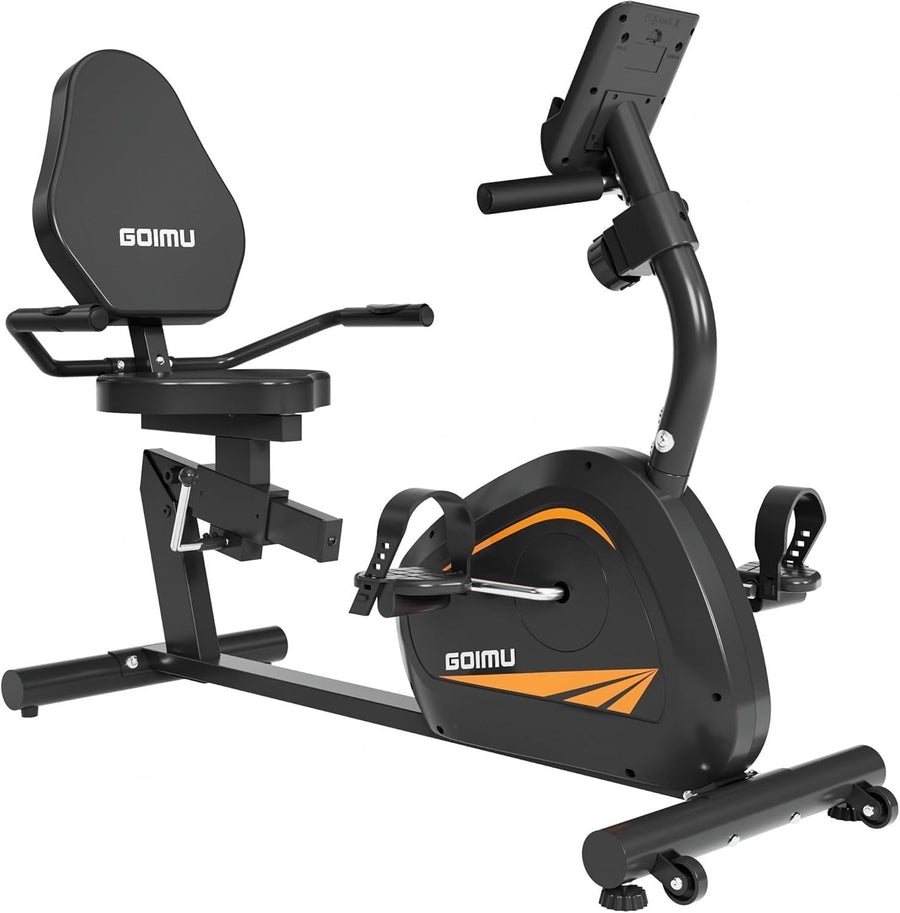 Foldable 5 - in - 1 Exercise Bike X - Bike 16 - Level Resistance Quiet Seat Backrest - Kwikley