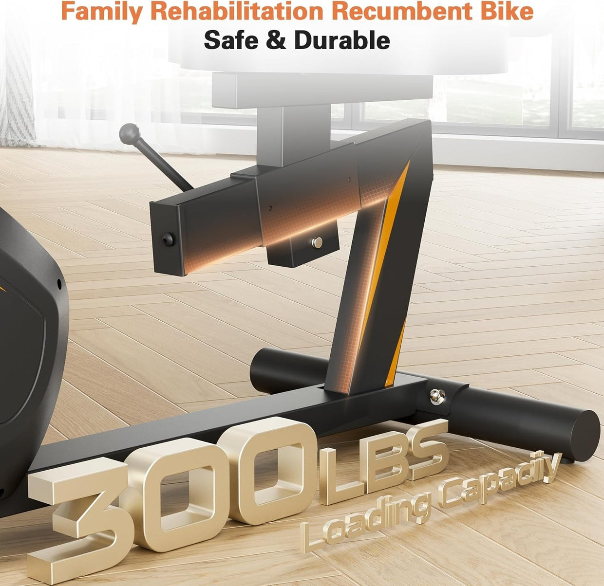 Foldable 5 - in - 1 Exercise Bike X - Bike 16 - Level Resistance Quiet Seat Backrest - Kwikley