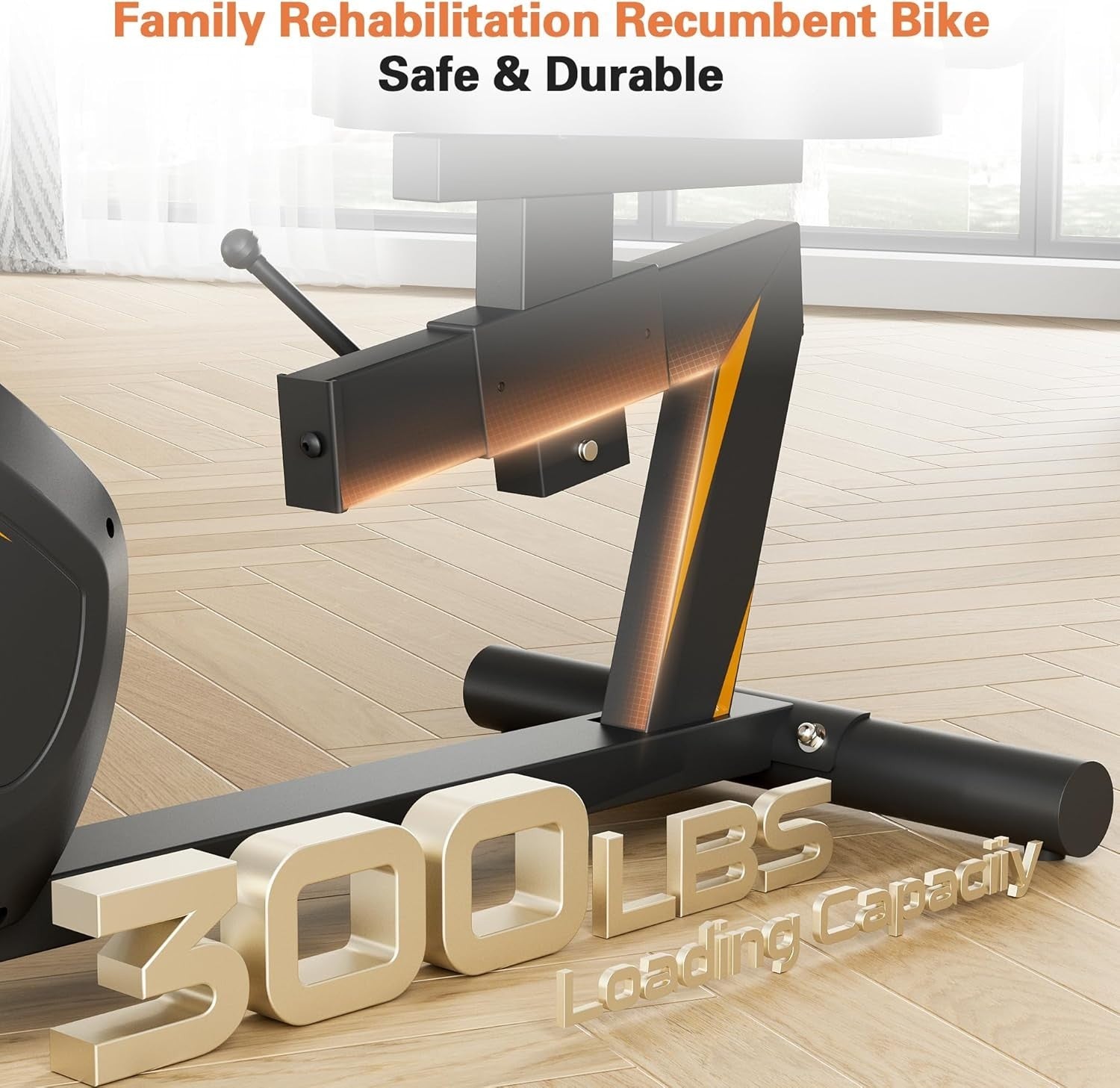 Foldable 5 - in - 1 Exercise Bike X - Bike 16 - Level Resistance Quiet Seat Backrest - Kwikley