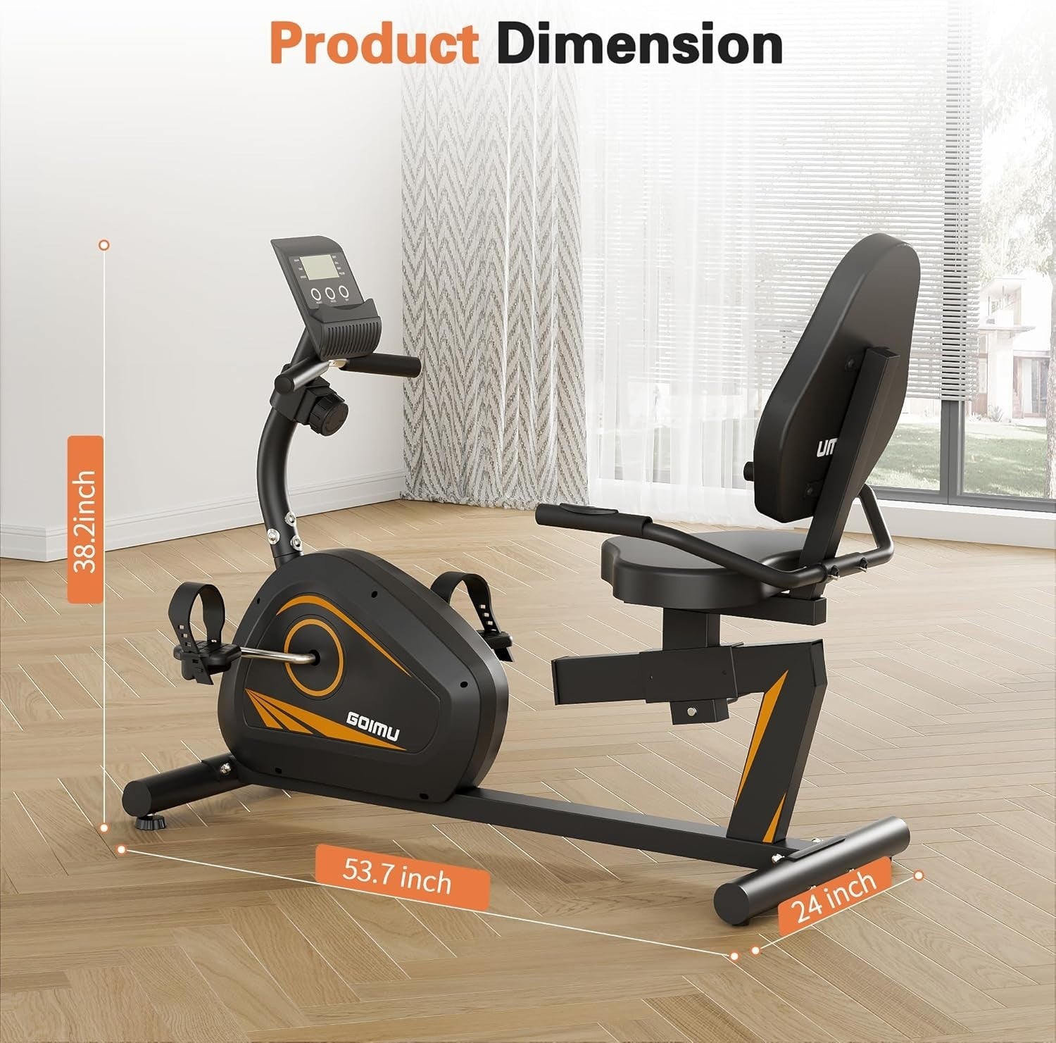 Foldable 5 - in - 1 Exercise Bike X - Bike 16 - Level Resistance Quiet Seat Backrest - Kwikley