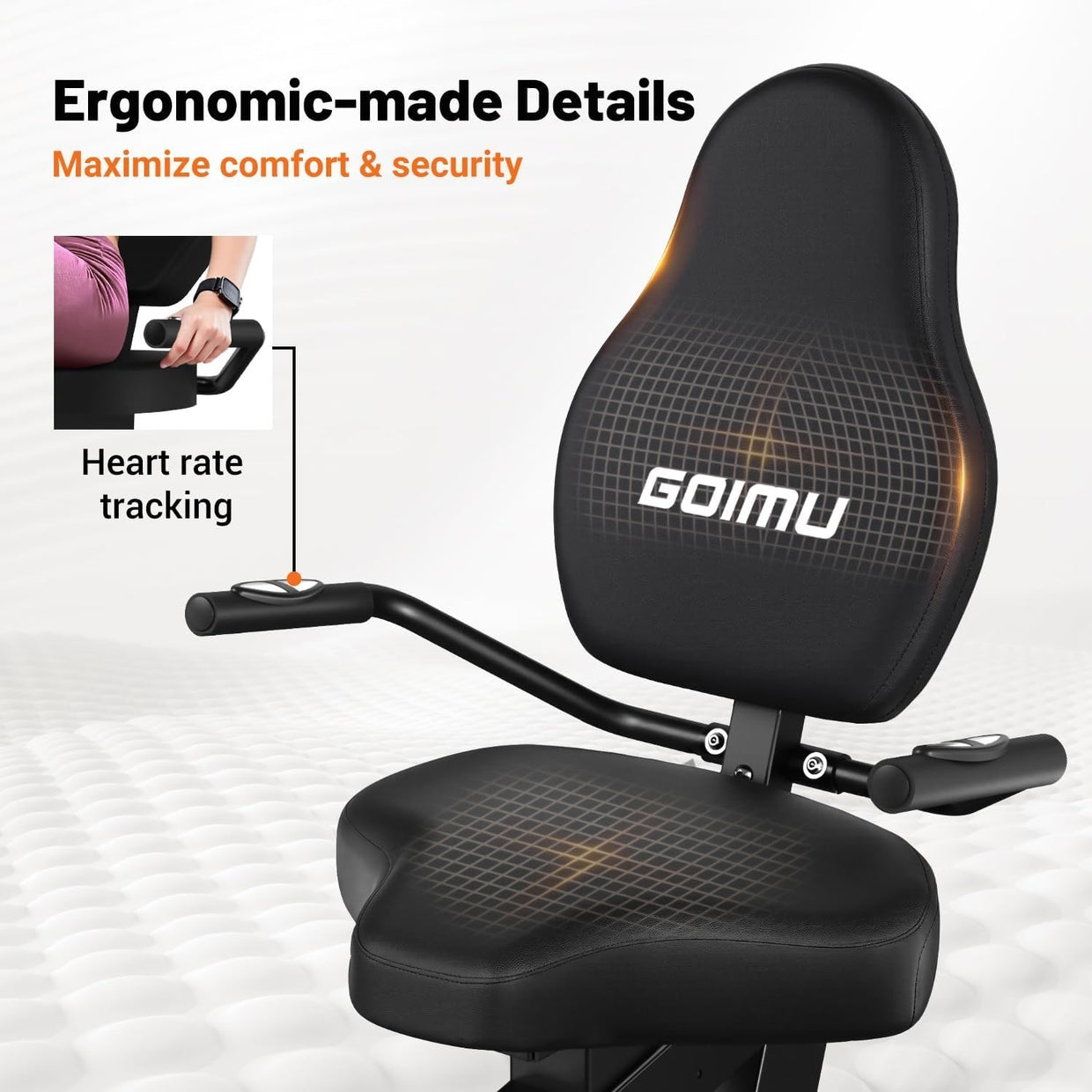 Foldable 5 - in - 1 Exercise Bike X - Bike 16 - Level Resistance Quiet Seat Backrest - Kwikley