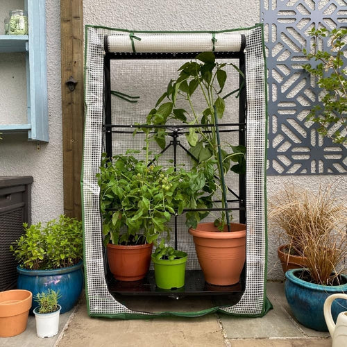 Foldable 5 - Tier Mini Greenhouse 71x38x155cm | Portable Patio Cold Frame - Kwikley