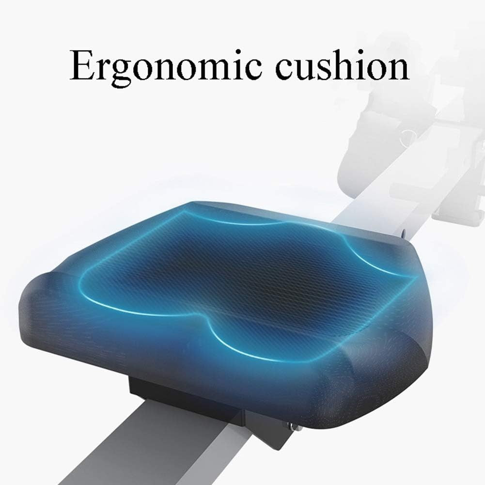 Foldable Air + Magnetic Rowing Machine 8 - Level Resistance LCD Quiet Home Rower - Kwikley