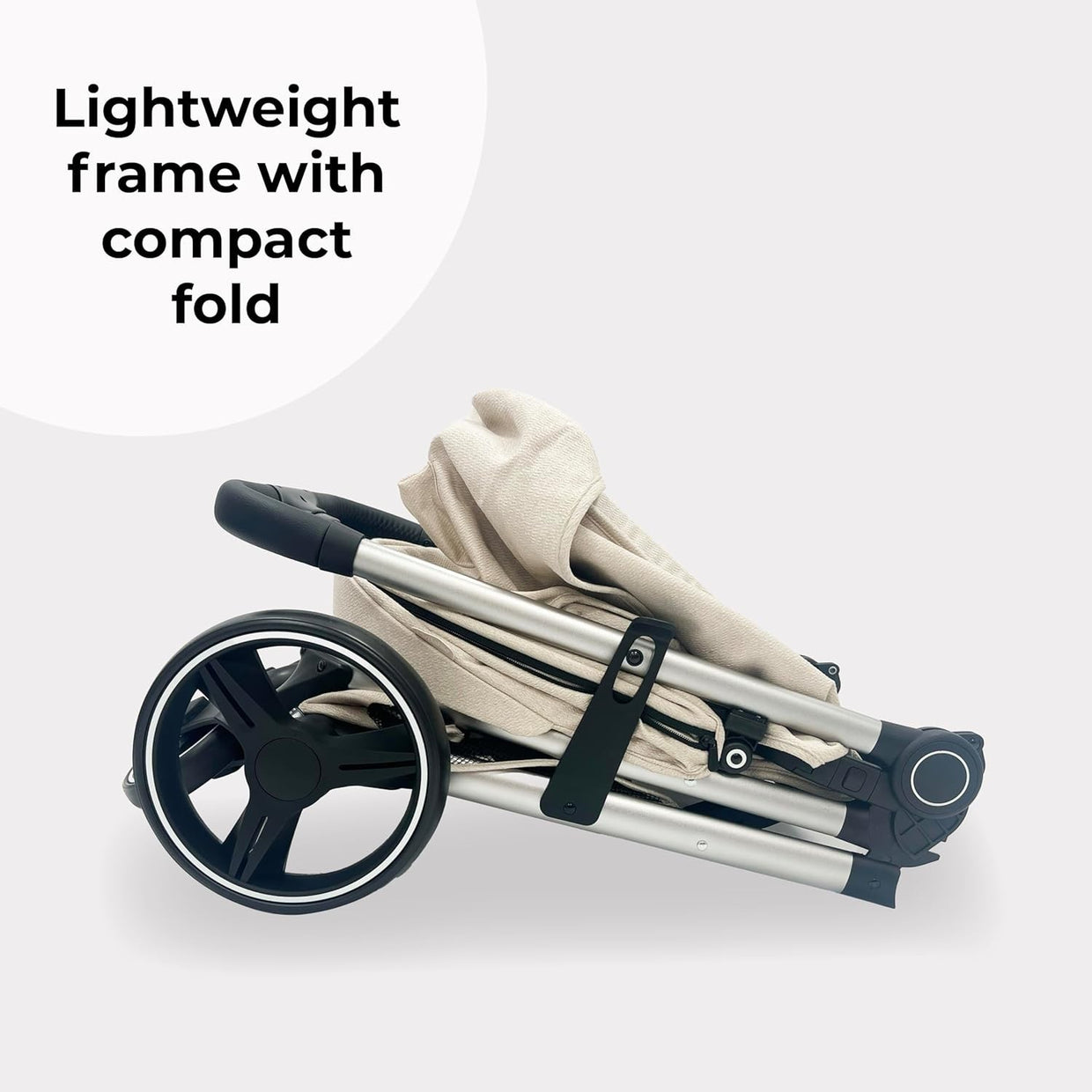Foldable Baby Pushchair From Birth–4 Years 22kg Lightweight XL Canopy Stroller - Kwikley