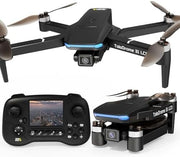 Foldable Brushless Motor Drone w/ LCD Screen Remote, 1080P Camera & SD Slot - Kwikley