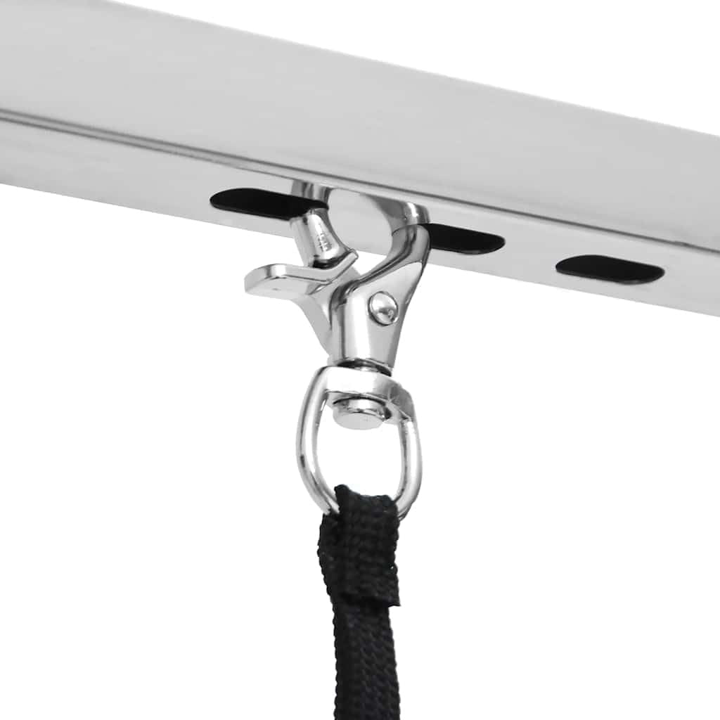 Foldable Dog Grooming Table Adjustable Non Slip Top with 2 Safety Loops - Kwikley