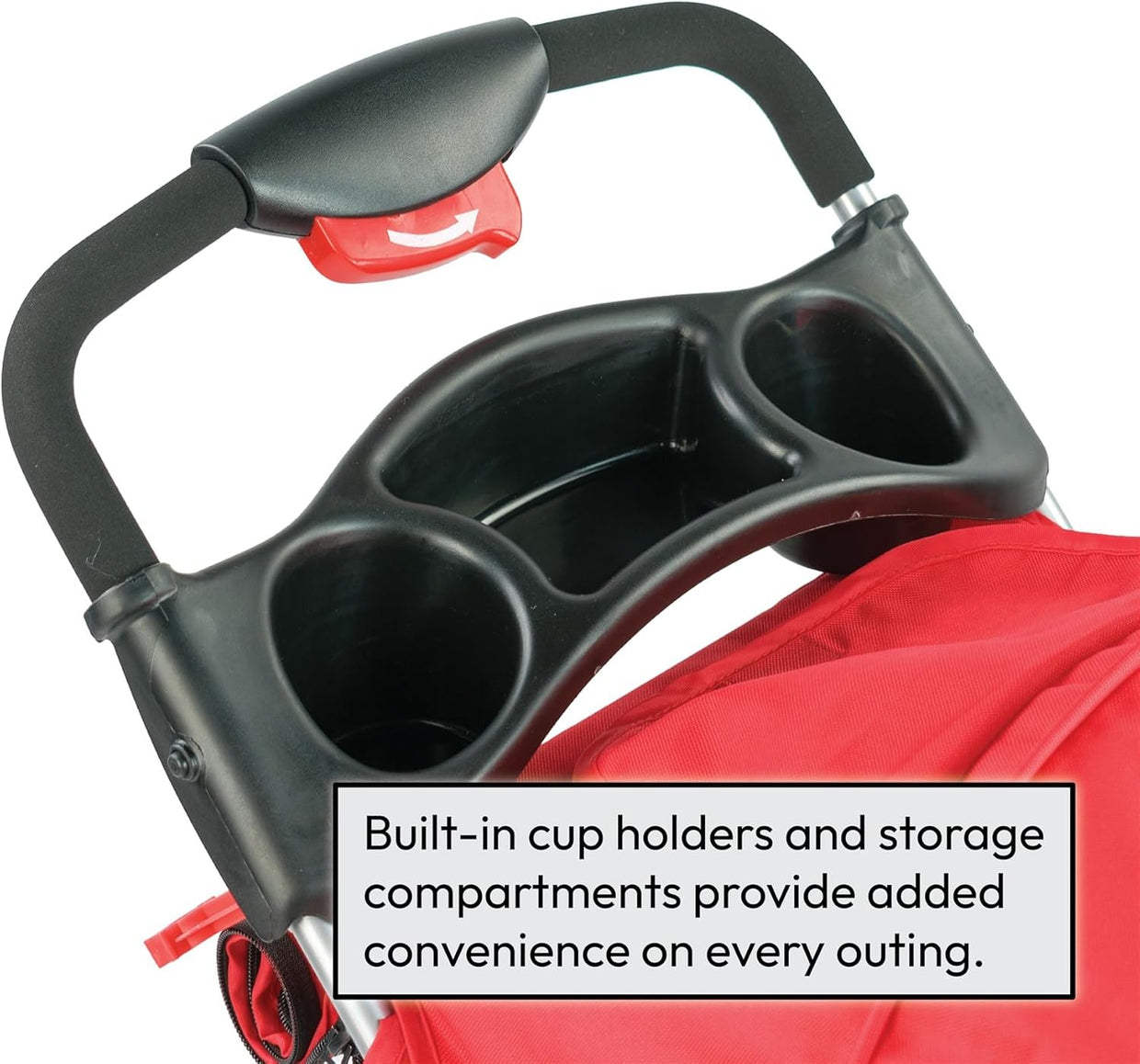 Foldable Dog Stroller Pushchair Small Pets 4 Wheels Canopy Brake Basket - Kwikley