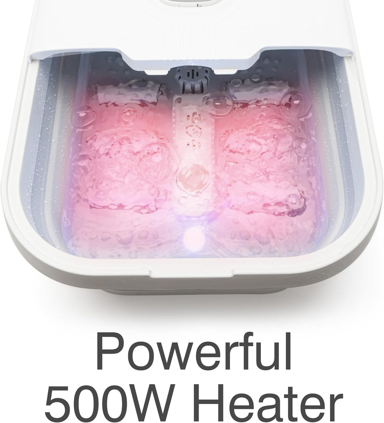 Foldable Foot Spa Massager with HydroJets, Heat, Rollers & Remote Control - Kwikley