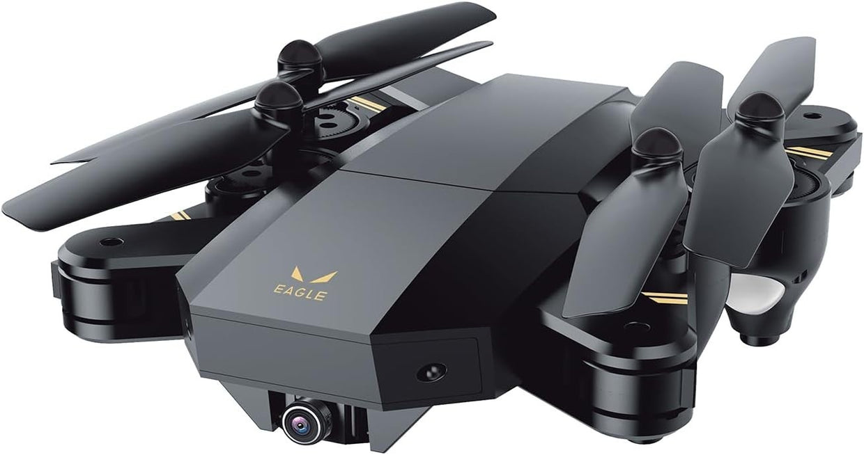 Foldable HD FPV WiFi Drone 720p Camera Compact RC Quadcopter with Stabiliser - Kwikley