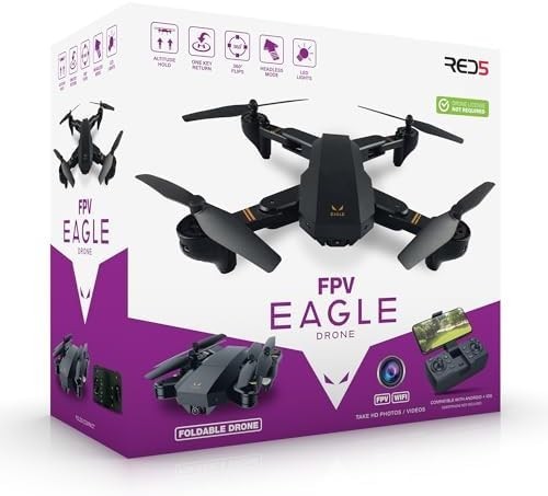 Foldable HD FPV WiFi Drone 720p Camera Compact RC Quadcopter with Stabiliser - Kwikley