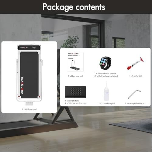 Foldable Home Treadmill 3.2HP 4% Incline LED Display Bluetooth - Kwikley