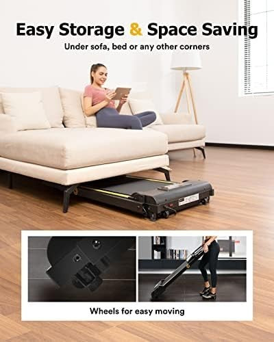Foldable Home Treadmill with 12 HIIT Modes, 1 - 10 KM/H, LCD Display - Kwikley