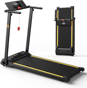 Foldable Home Treadmill with 12 HIIT Modes, 1 - 10 KM/H, LCD Display - Kwikley