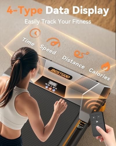Foldable Home Walking Pad 2.5HP Quiet LED Display Remote Control - Kwikley
