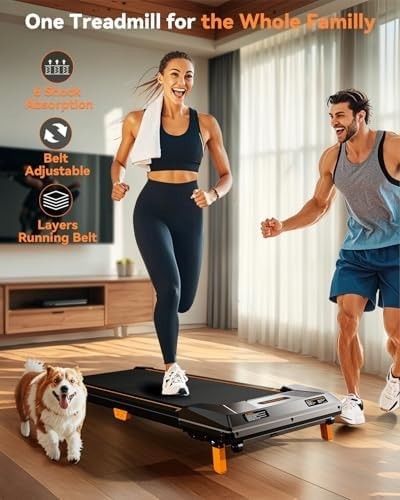 Foldable Home Walking Pad 2.5HP Quiet LED Display Remote Control - Kwikley