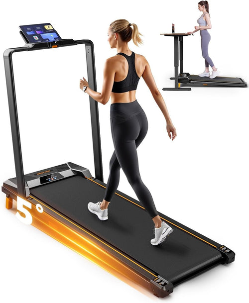 Foldable Home Walking Pad 2.5HP Quiet Treadmill LED Display Remote - Kwikley