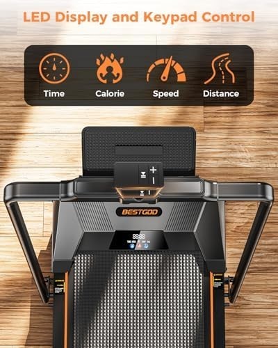 Foldable Home Walking Pad 2.5HP Quiet Treadmill LED Display Remote - Kwikley