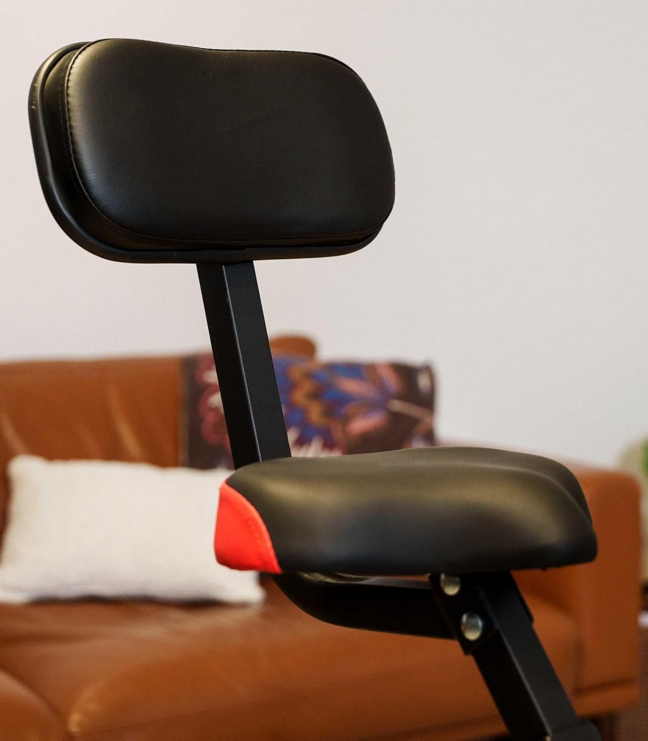 Foldable Magnetic Exercise Bike w/ 10 Resistance Levels, LCD Console & Seat Back - Kwikley