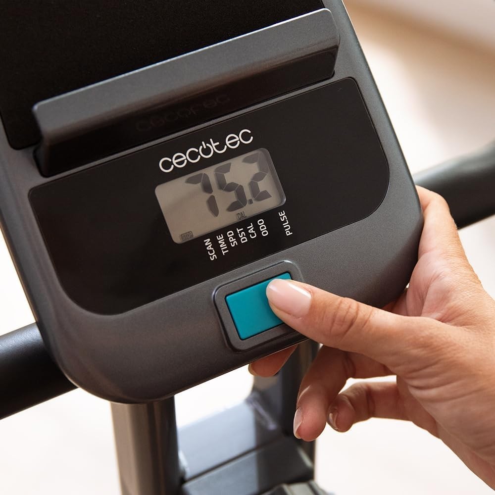 Foldable Magnetic Exercise Bike w/ 8 Resistance Levels, LCD & Pulse Monitor - Kwikley