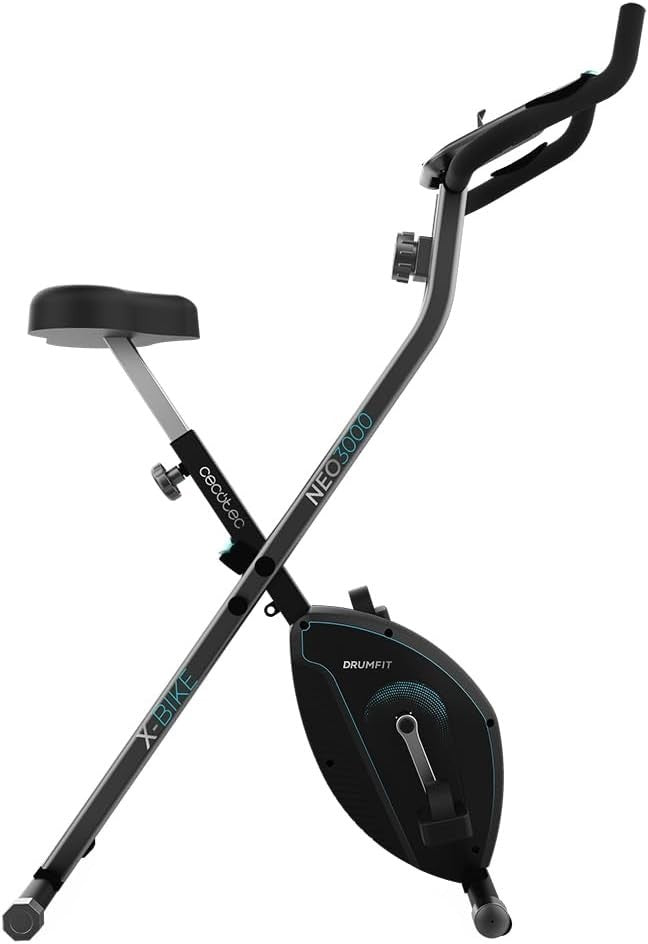 Foldable Magnetic Exercise Bike w/ 8 Resistance Levels, LCD & Pulse Monitor - Kwikley