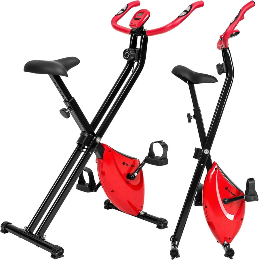 Foldable Magnetic Exercise Bike w/ LCD Display, 8 Levels & Adjustable Saddle - Kwikley