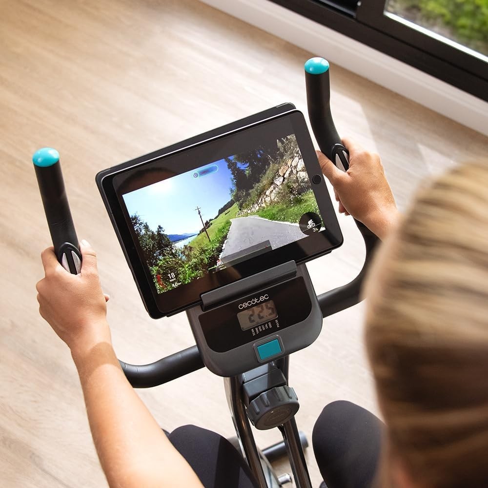 Foldable Magnetic Exercise Bike w/ LCD Monitor, 8 Resistance Levels Pulse Sensor - Kwikley