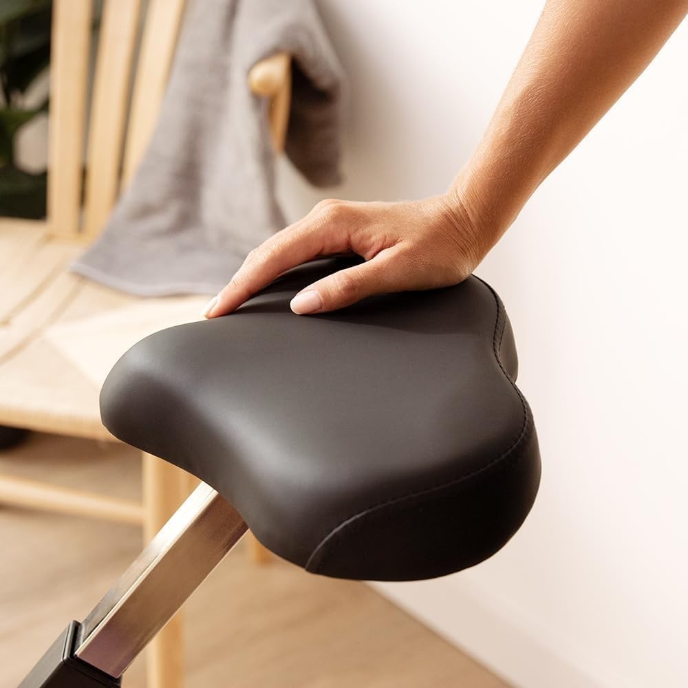 Foldable Magnetic Exercise Bike w/ LCD Monitor, 8 Resistance Levels Pulse Sensor - Kwikley