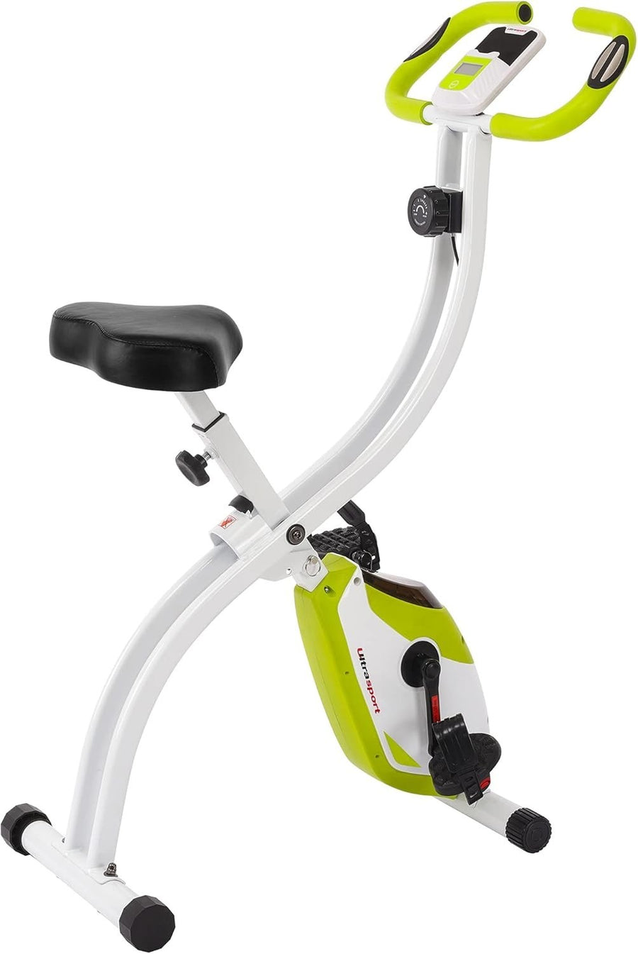 Foldable Magnetic Exercise Bike w/ LCD, Pulse Sensors, Quiet Drive & 130kg Max - Kwikley
