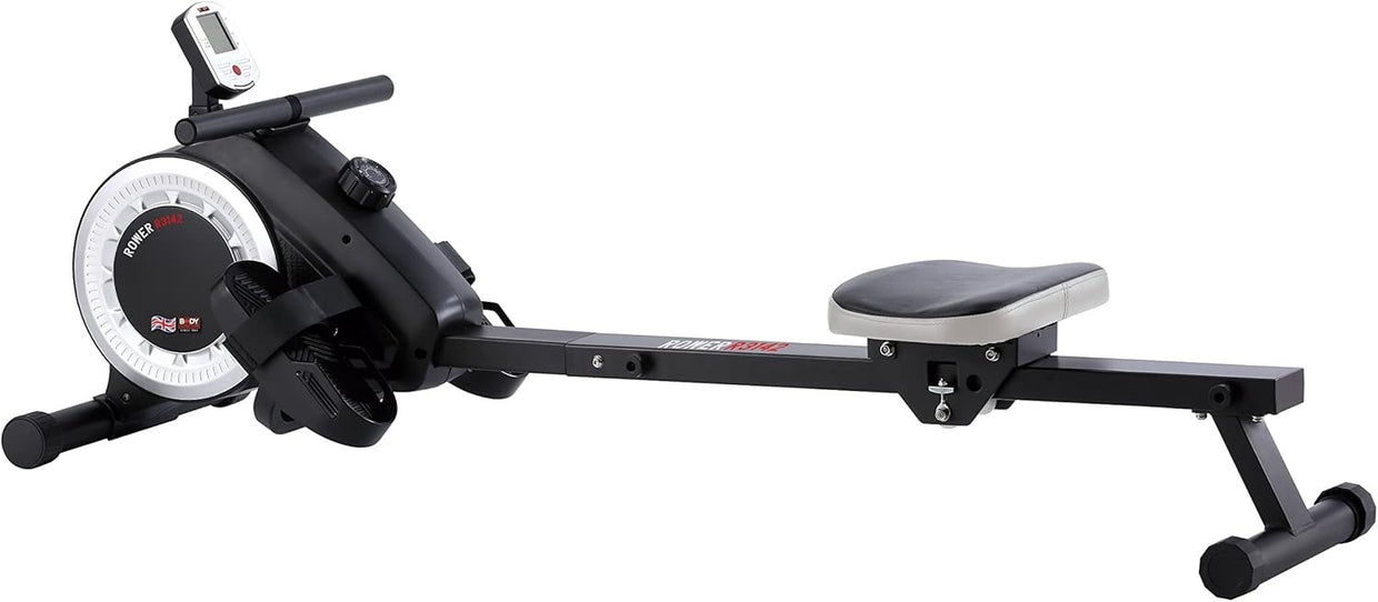 Foldable Magnetic Rower Quiet Smooth Action Adjustable Resistance Home Fitness - Kwikley