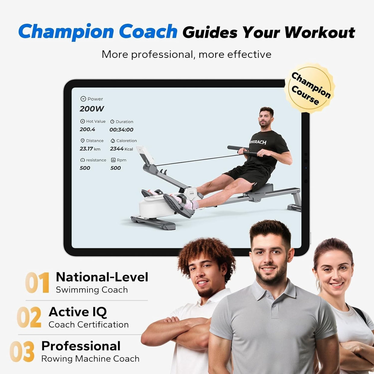 Foldable Magnetic Rowing Machine 16 - Level Quiet Compact Home Fitness Rower - Kwikley