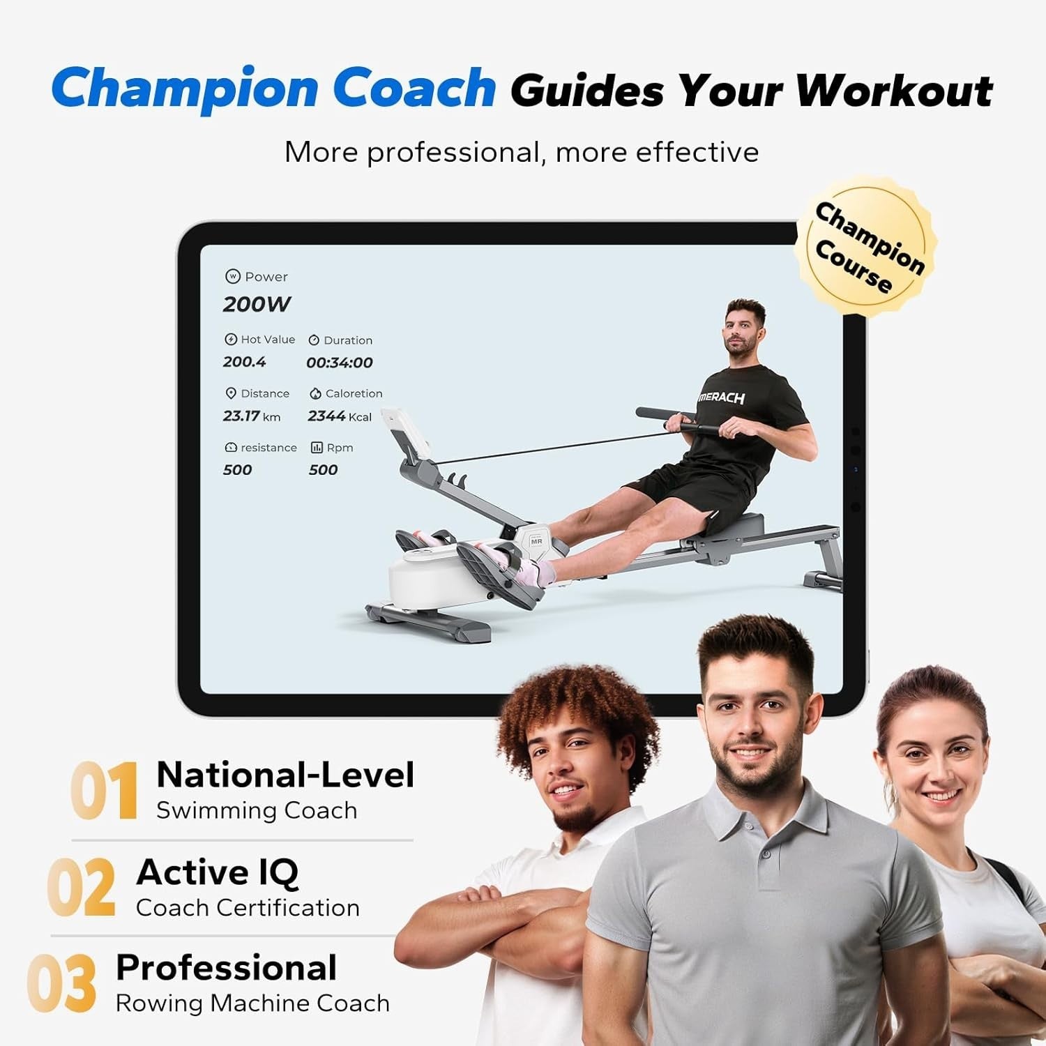 Foldable Magnetic Rowing Machine 16 - Level Quiet Compact Home Fitness Rower - Kwikley