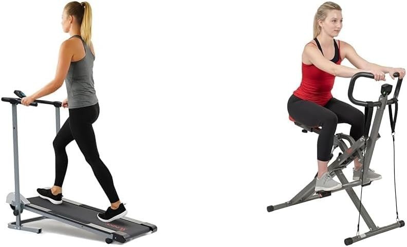 Foldable Manual Treadmill + Row-N-Ride PRO Squat Trainer Bundle - Kwikley
