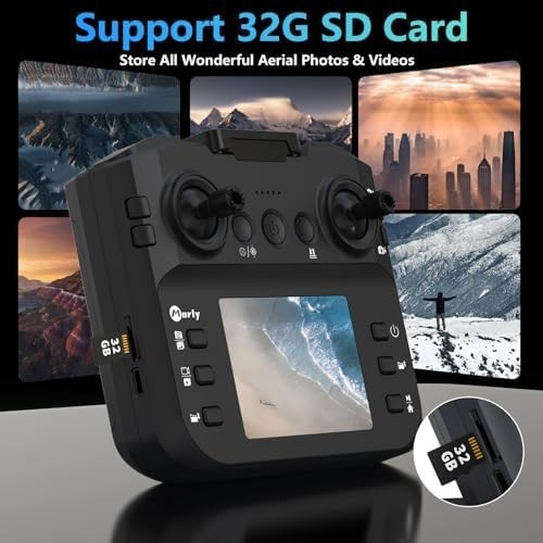 Foldable Mini Drone with 1080P Camera, LCD Remote & 3D Flips RC Quadcopter - Kwikley
