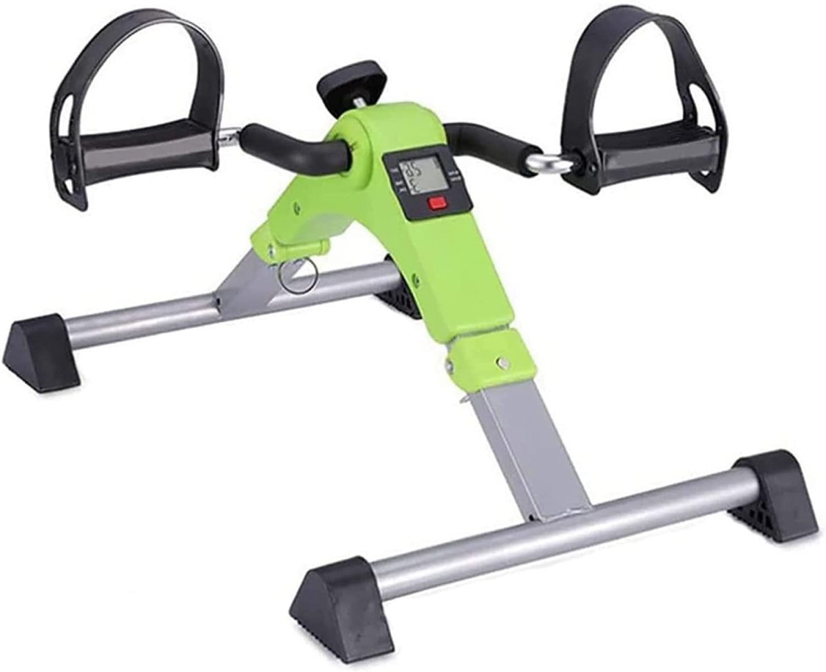 Foldable Mini Pedal Exerciser Adjustable Resistance Rehab Arm Leg - Kwikley