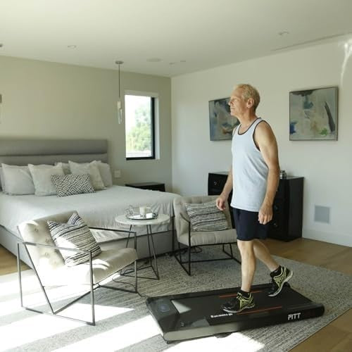 Foldable Motorised Walking Pad 12km/h Slim Treadmill w/ Remote Bluetooth, Holder - Kwikley