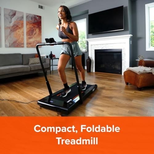 Foldable Motorised Walking Pad 12km/h Slim Treadmill w/ Remote Bluetooth, Holder - Kwikley