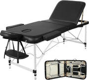 Foldable Portable Massage Bed 3 Section Lash Beauty Table Adjustable Height 70cm - Kwikley