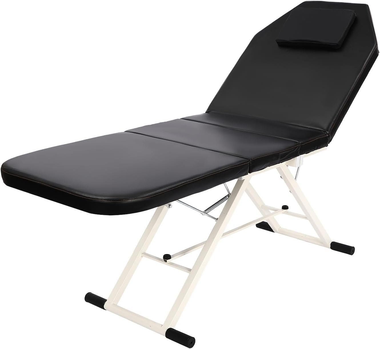 Foldable Portable Massage Bed Beauty Salon Lash Tattoo Table Black 182cm - Kwikley