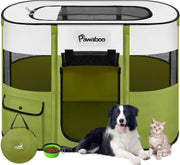 Foldable Portable Pet Playpen 80x60x55cm Waterproof Indoor Outdoor Cage - Kwikley
