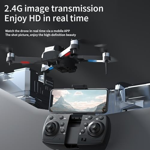Foldable RC Drone with 2K HD Camera FPV Live Video Brushless Motor - Kwikley